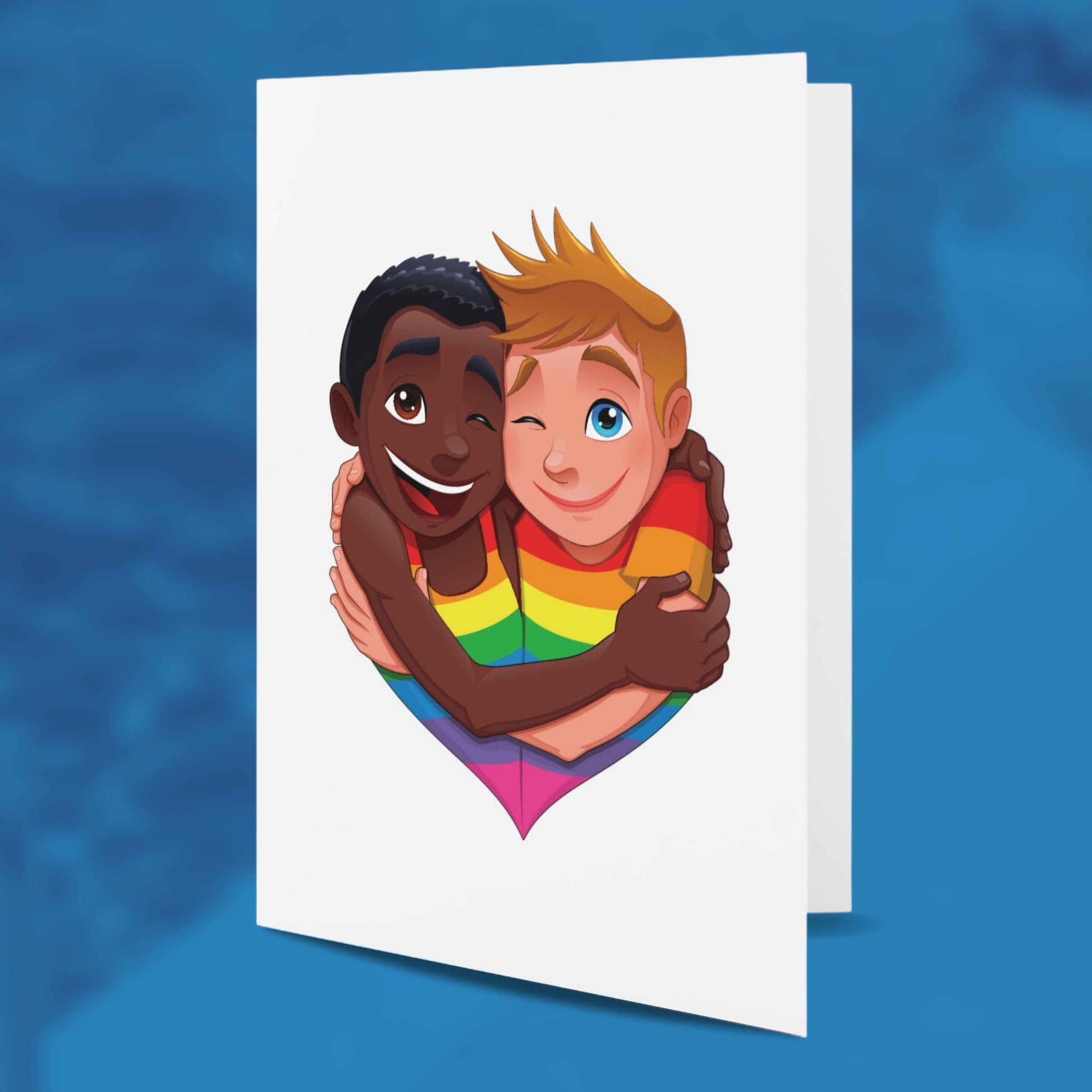 Blank Greeting Card - Little Lovers - LGBTQIA+ Queer Pride Blank Greeting Card