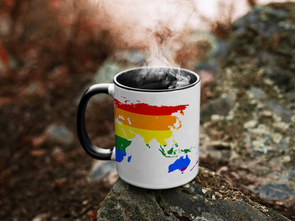 Mug - Rainbow World Pride Mug - LGBTQIA+ Queer