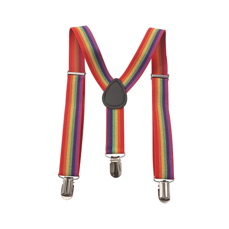 Suspenders - LGBTQIA+ Queer Clip-on Rainbow Pride Suspenders