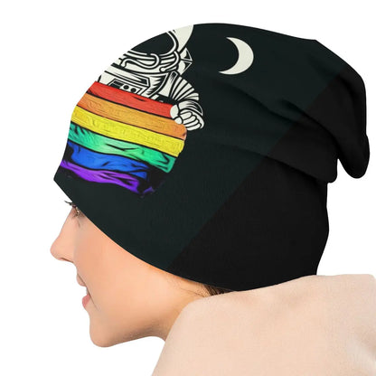 LGBTQIA+ Queer Pride Astronaut Skullies Beanie Cap