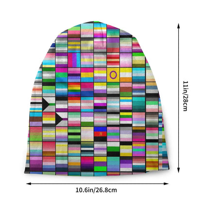 LGBTQIA+ Queer All the Flags Skullies Beanie Cap