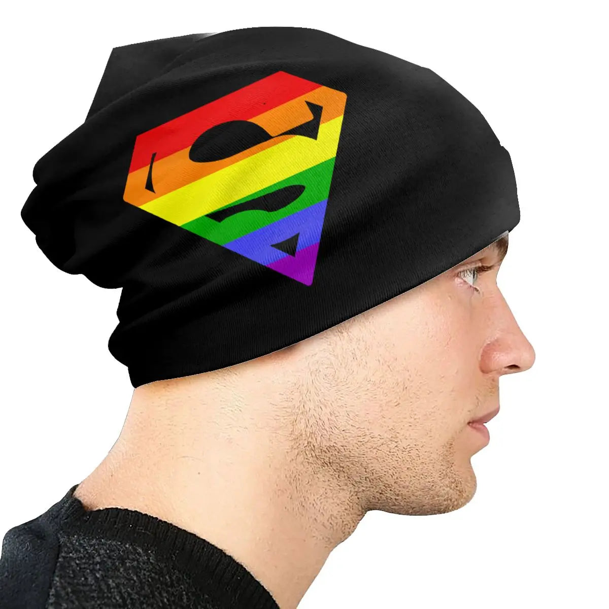 LGBTQIA+ Queer Super Pride Skullies Beanie Cap