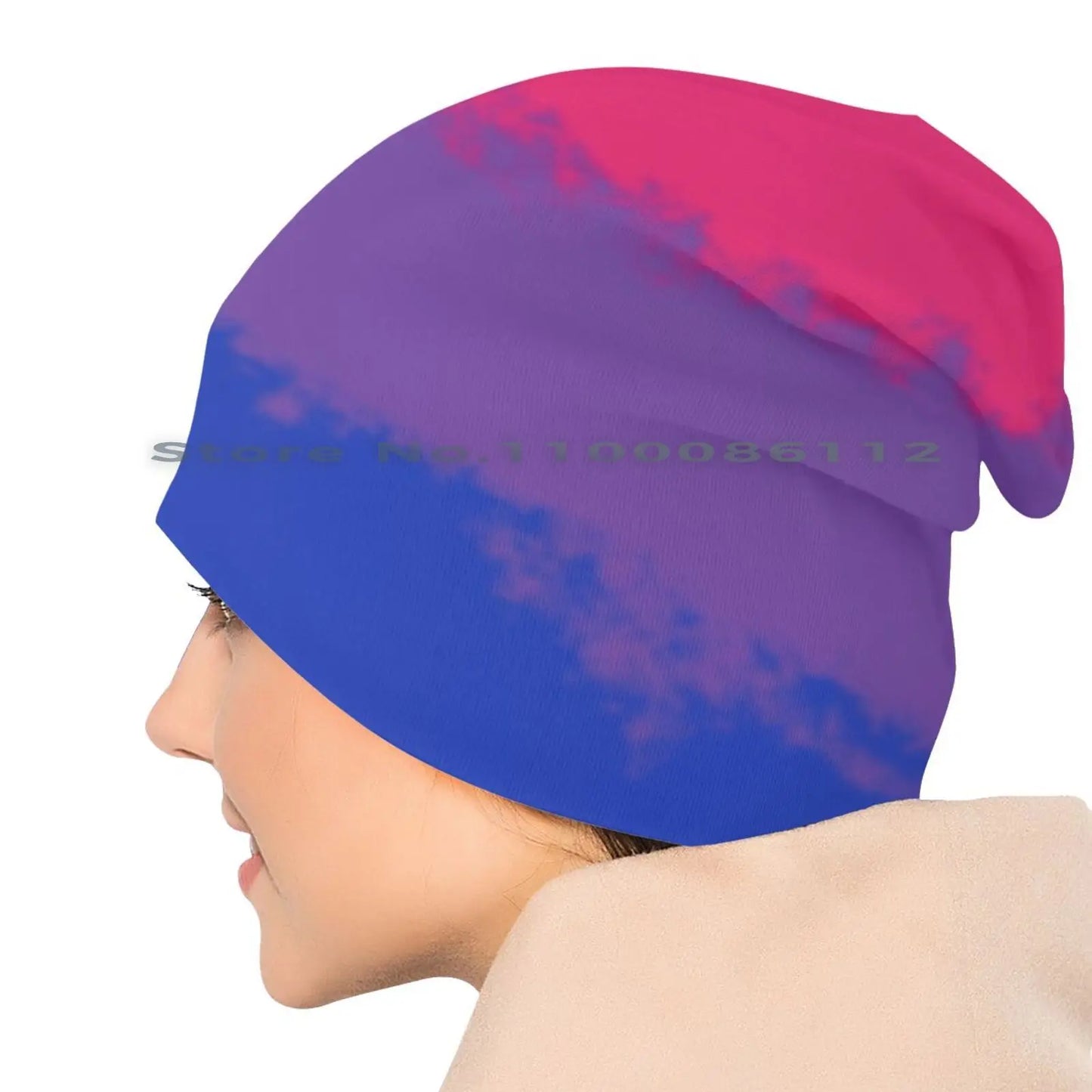 LGBTQIA+ Queer Bi Pride Skullies Beanie Cap