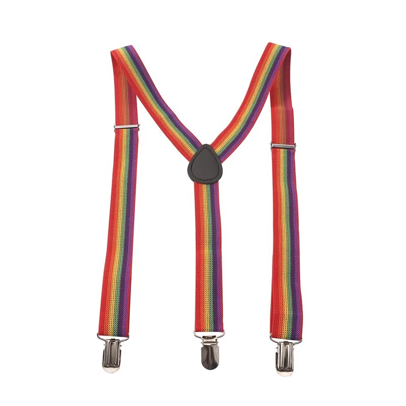 Suspenders - LGBTQIA+ Queer Clip-on Rainbow Pride Suspenders