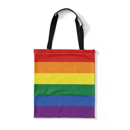 Tote Bags - LGBTQIA+ Queer Flag Shopper Tote Bags