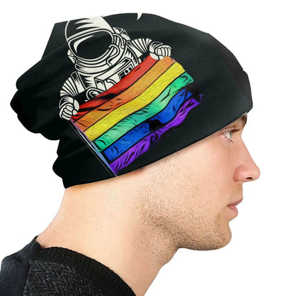 LGBTQIA+ Queer Pride Astronaut Skullies Beanie Cap