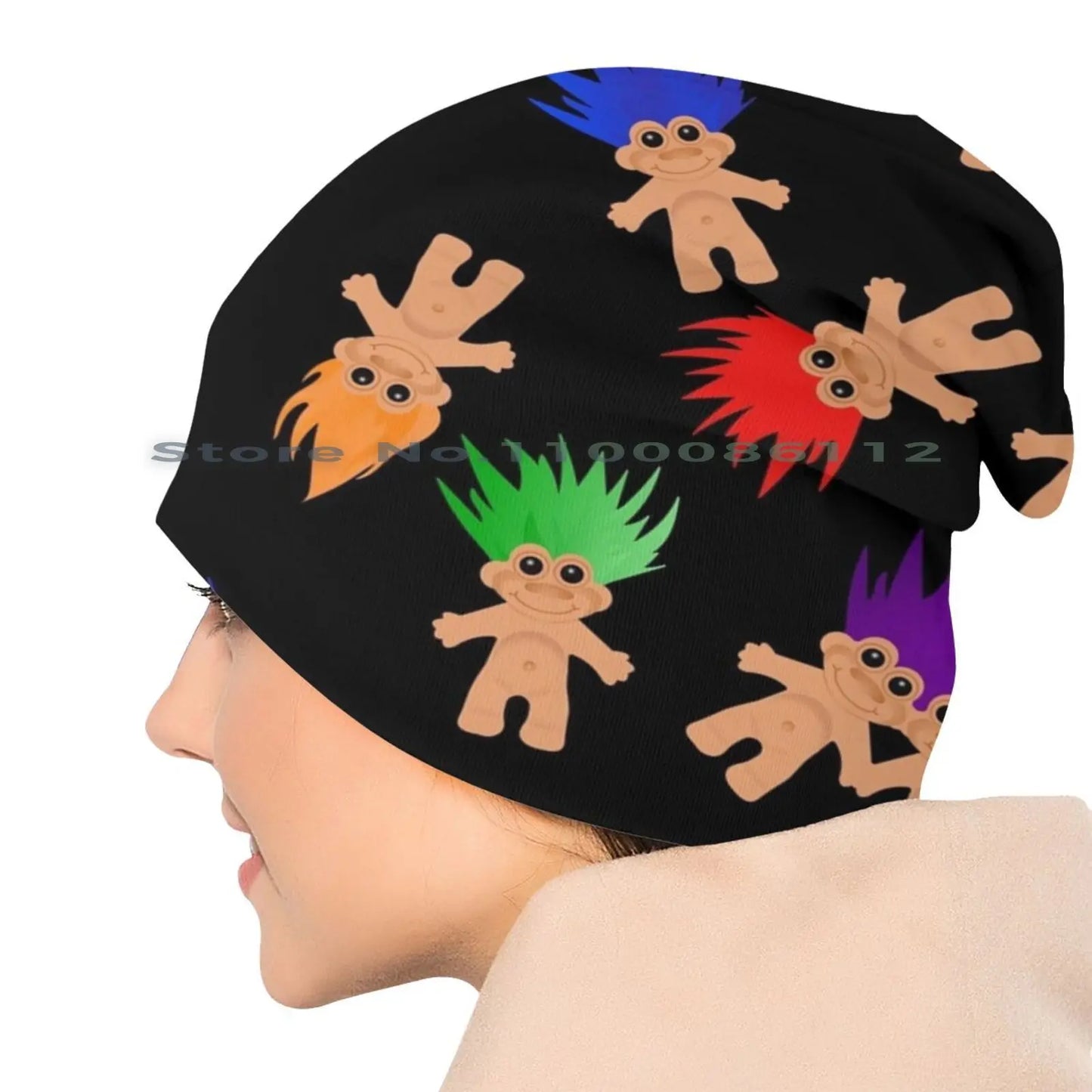 LGBTQIA+ Queer Troll Dolls Skullies Beanie Cap