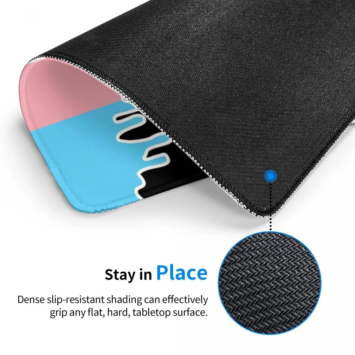 Mouse Pad - Trans Pride Flag Drip Mouse Pad