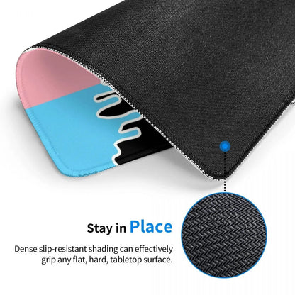 Mouse Pad - Trans Pride Flag Drip Mouse Pad