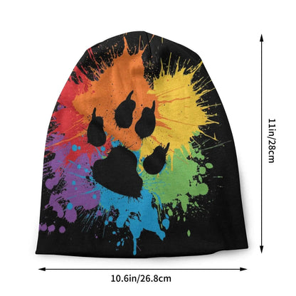 Hats - LGBTQIA+ Rainbow Pride Paw Skullies Beanie Cap