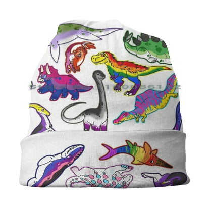 LGBTQIA+ Queer Pride Dinosaurs Skullies Beanie Cap