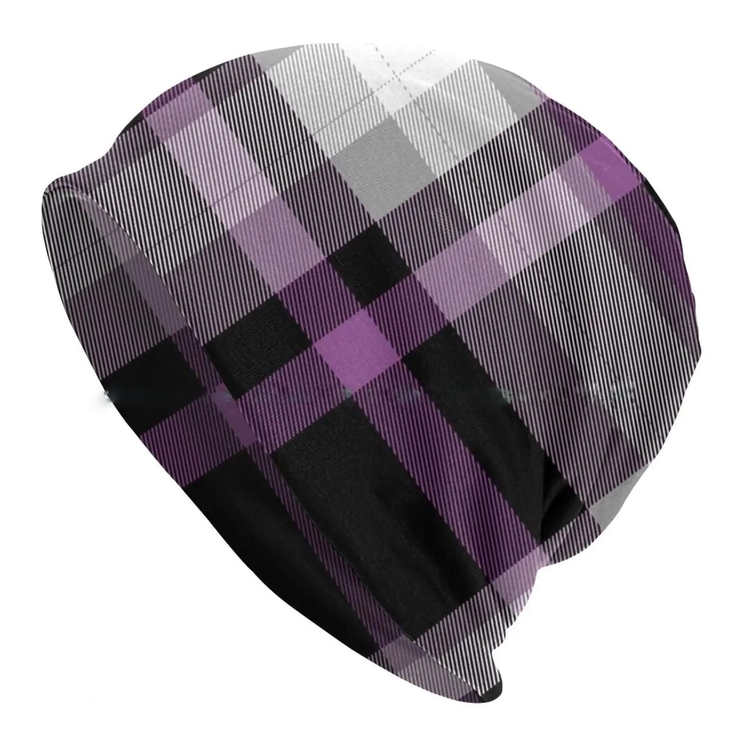 LGBTQIA+ Queer Ace Tartan Pride  Skullies Beanie Cap