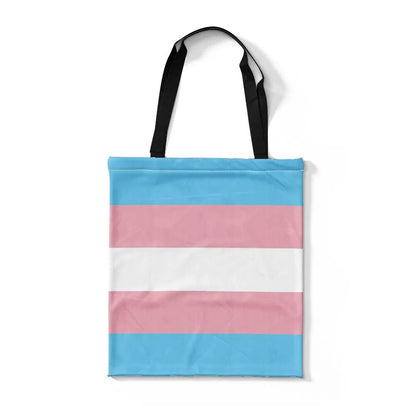 Tote Bags - LGBTQIA+ Queer Flag Shopper Tote Bags