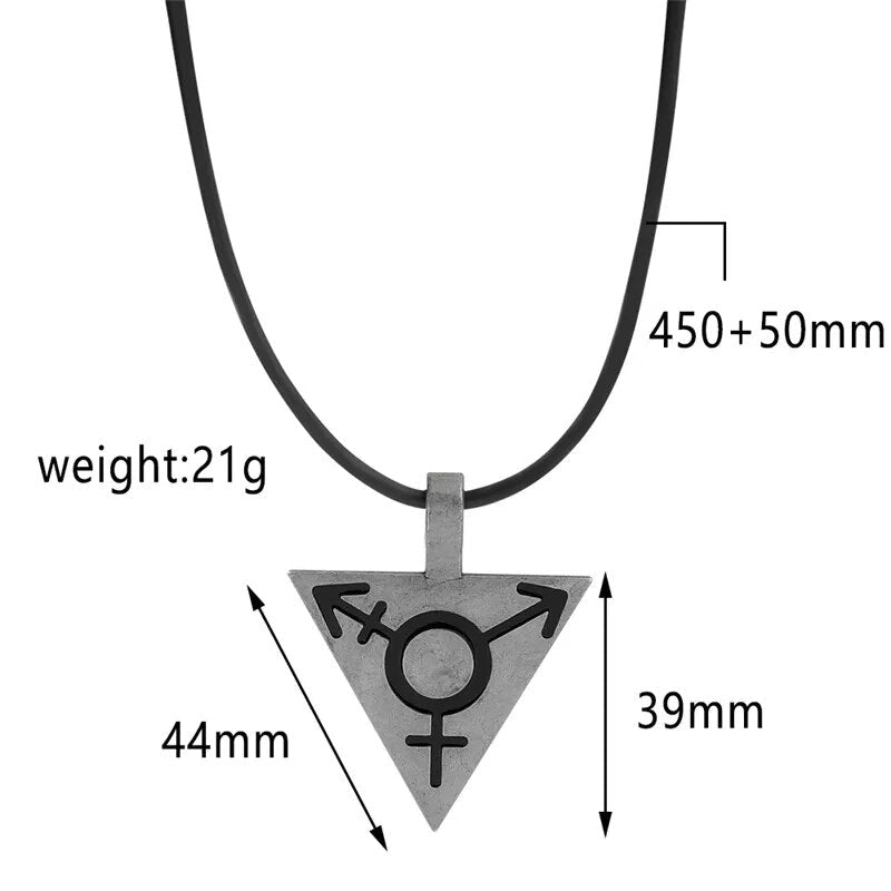 Necklace - LGBTQIA+ Transgender Pride Triangle Necklace