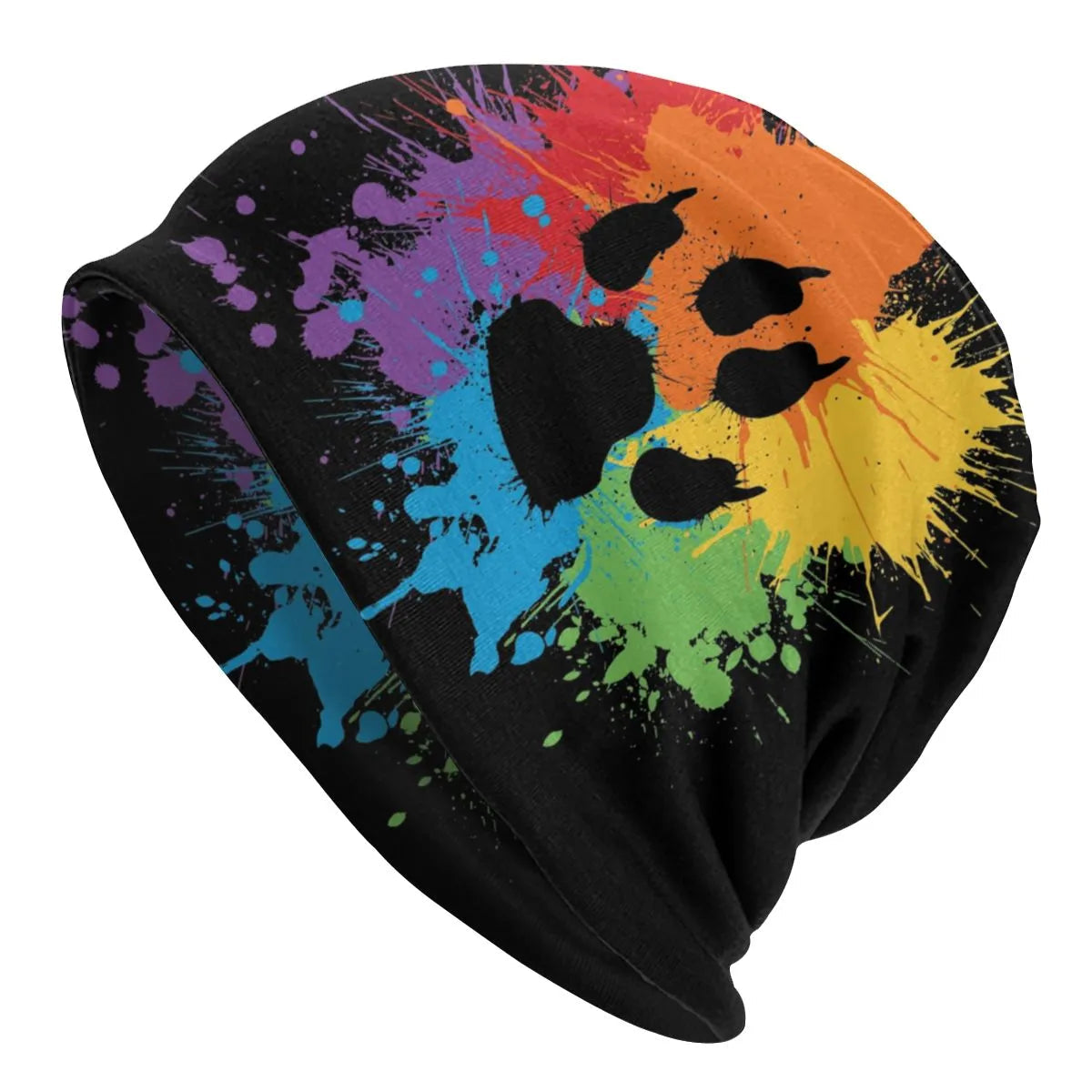 Hats - LGBTQIA+ Rainbow Pride Paw Skullies Beanie Cap