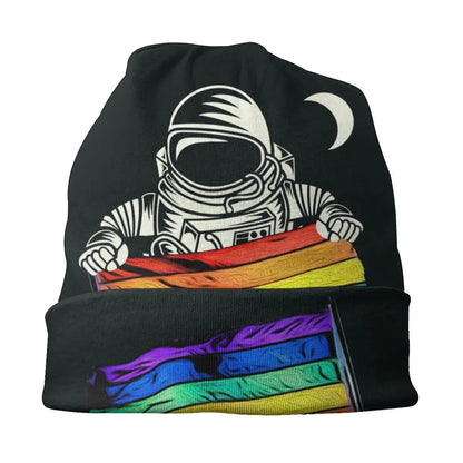 LGBTQIA+ Queer Pride Astronaut Skullies Beanie Cap