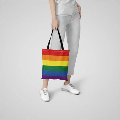 Tote Bags - LGBTQIA+ Queer Flag Shopper Tote Bags