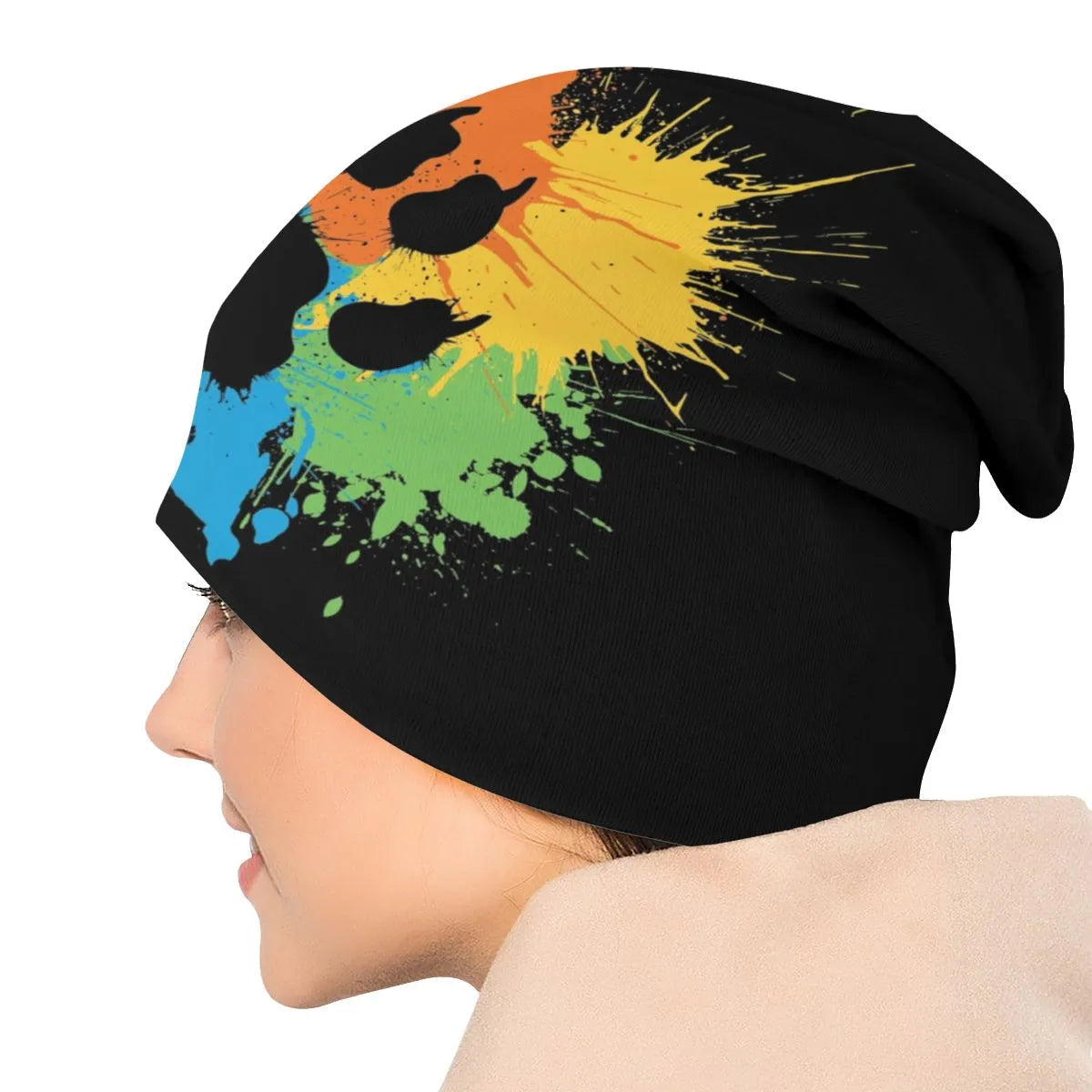 Hats - LGBTQIA+ Rainbow Pride Paw Skullies Beanie Cap