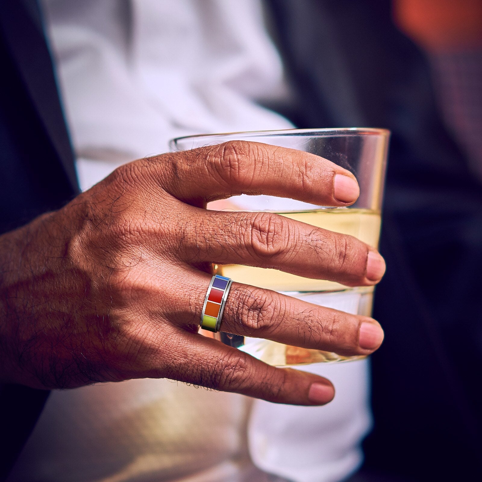 Ring - LGBTQIA+ Rainbow Spinner Band Ring