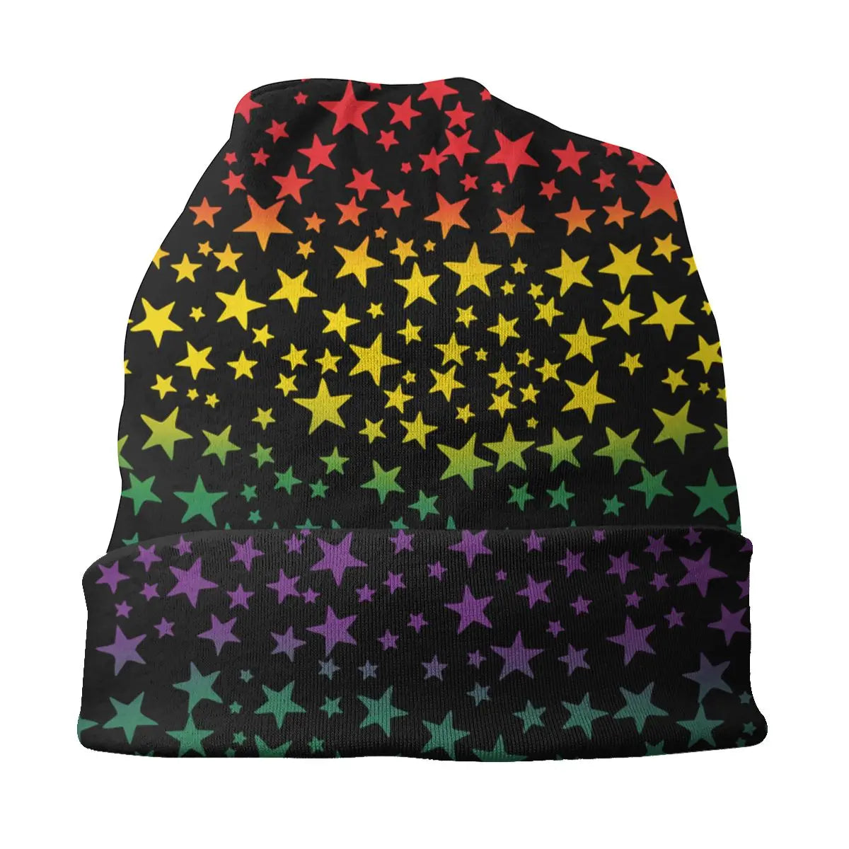 LGBTQIA+ Queer Pride Rainbow Stars Skullies Beanie Cap