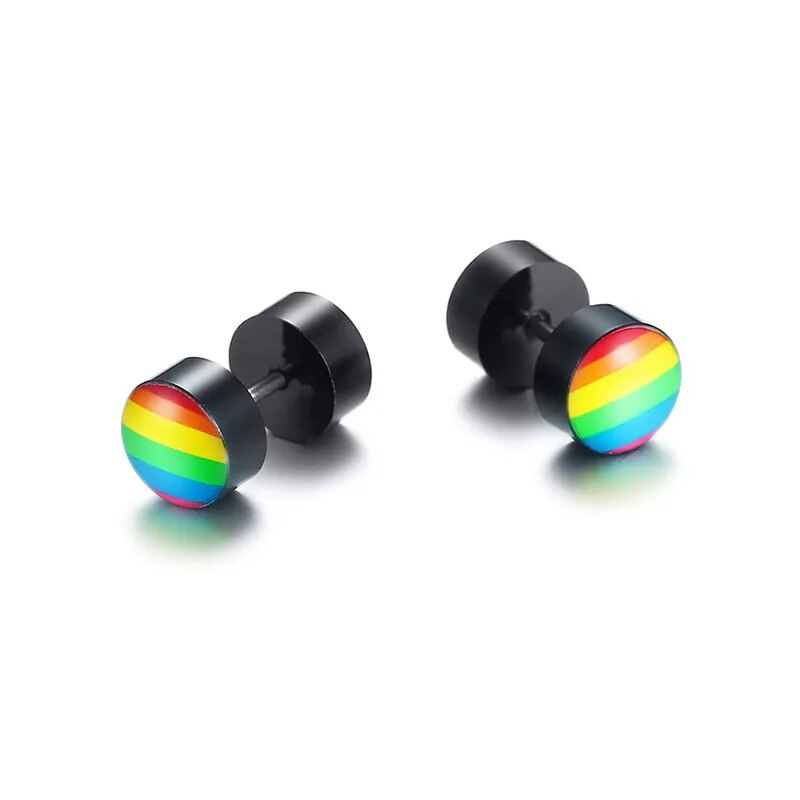 Earrings - LGBTQIA+ Pride Rainbow Stud Earrings - 13 Different Designs!