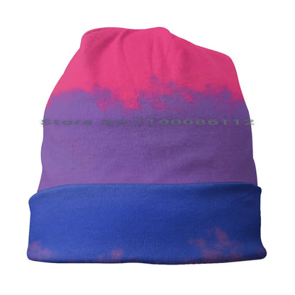 LGBTQIA+ Queer Bi Pride Skullies Beanie Cap