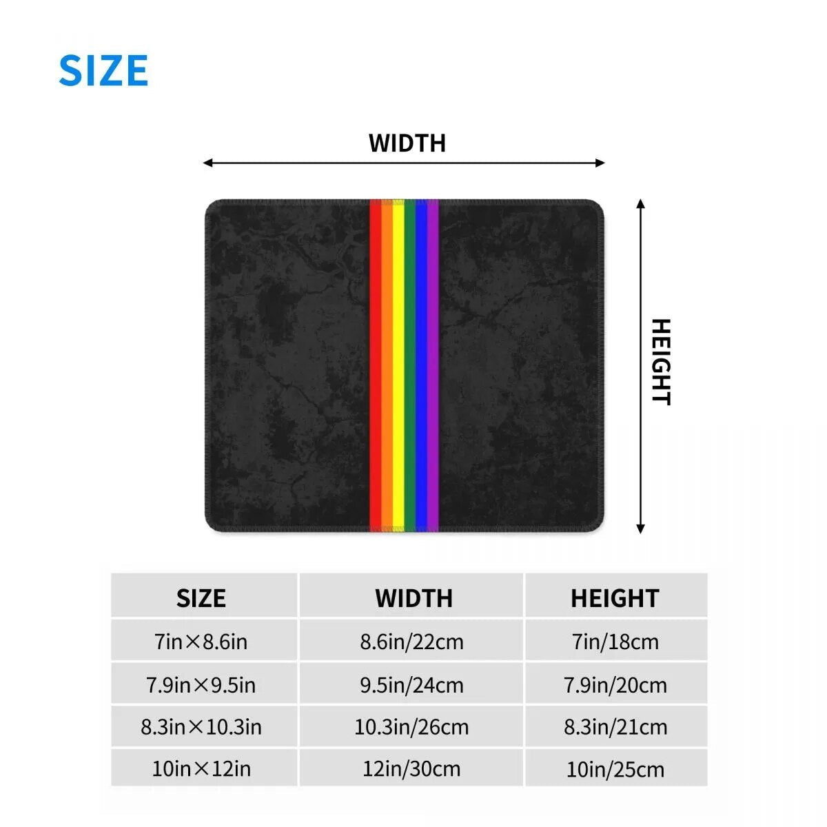 Mouse Pad - LGBTQIA+ Pride Stripe Mouse Pad