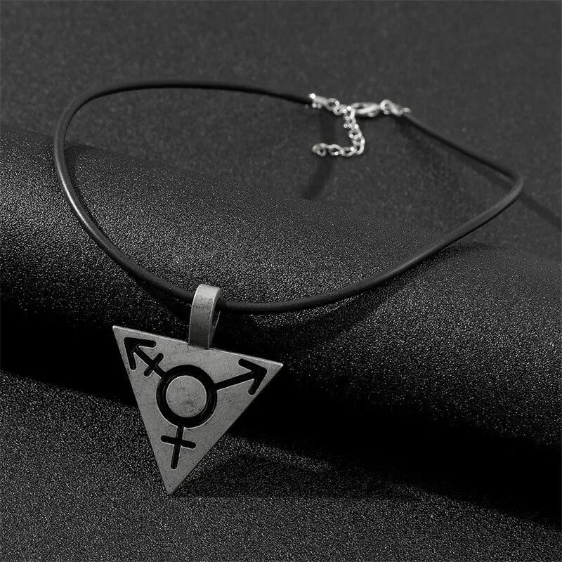 Necklace - LGBTQIA+ Transgender Pride Triangle Necklace