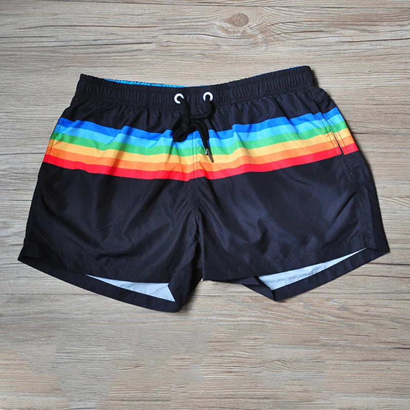 LGBTQIA+ Queer Pride Stripe Gym Shorts