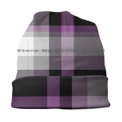 LGBTQIA+ Queer Ace Tartan Pride  Skullies Beanie Cap