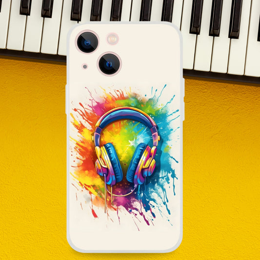 Mobile Phone Case - Music Rocks My World Pride Flexi Phone Case - LGBTQIA+ Queer