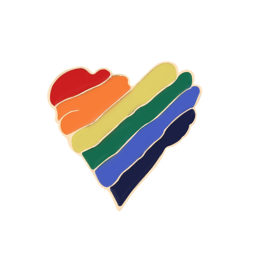 Enamel Pins - LGBTQIA+ Queer Pride Rainbow Pin Badges 