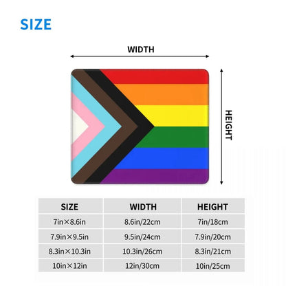 Mouse Pad - LGBTQIA+ Progress Pride Flag Mouse Pad