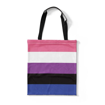 Tote Bags - LGBTQIA+ Queer Flag Shopper Tote Bags