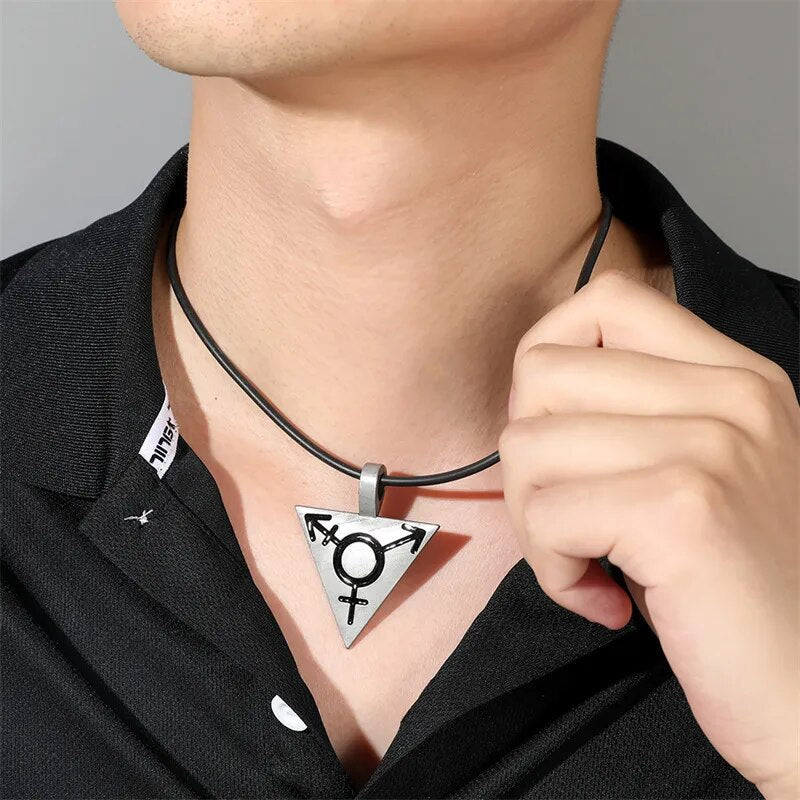 Necklace - LGBTQIA+ Transgender Pride Triangle Necklace