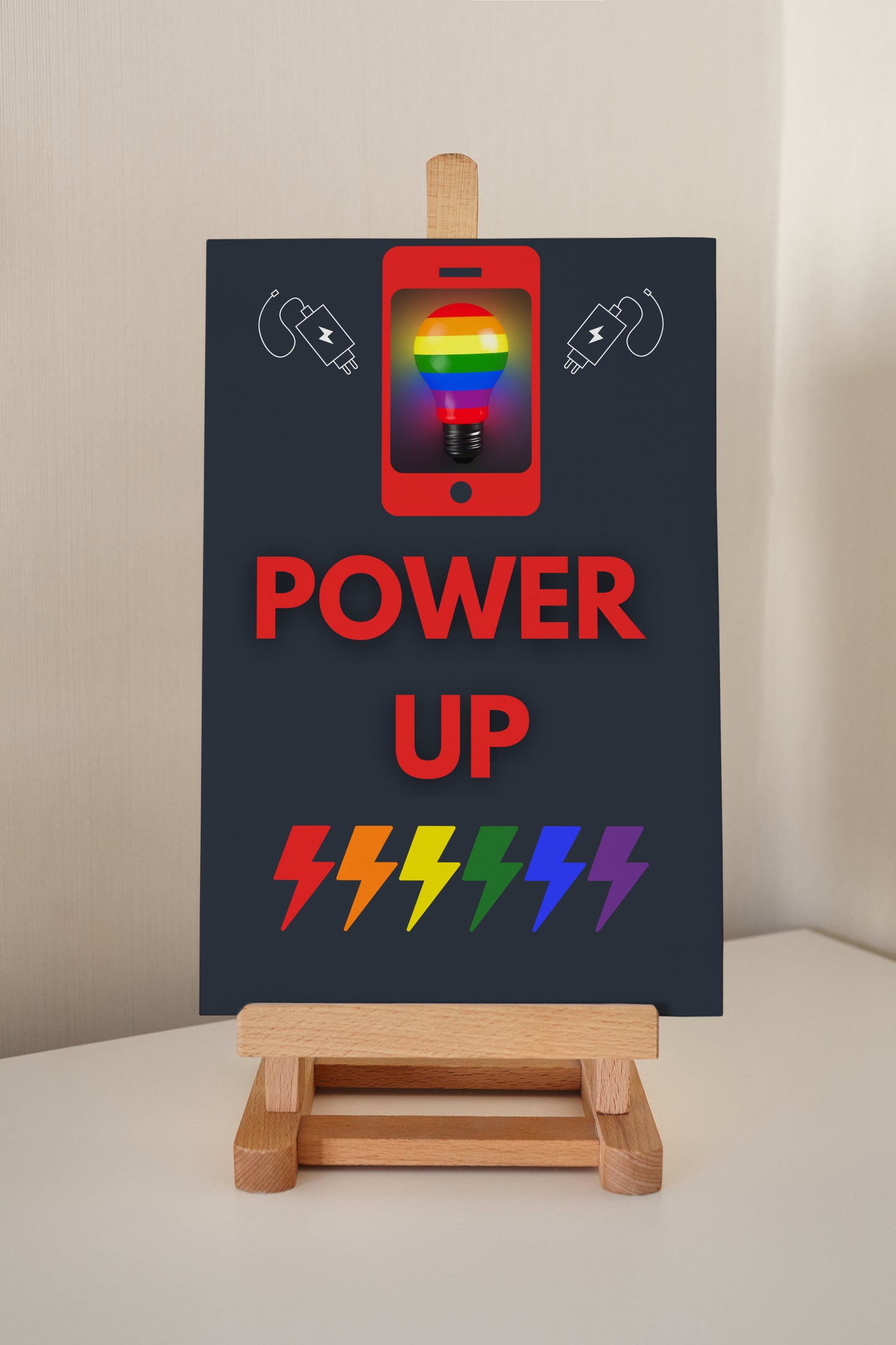 Wedding Posters - Power Up - Foam Charging Station Sign