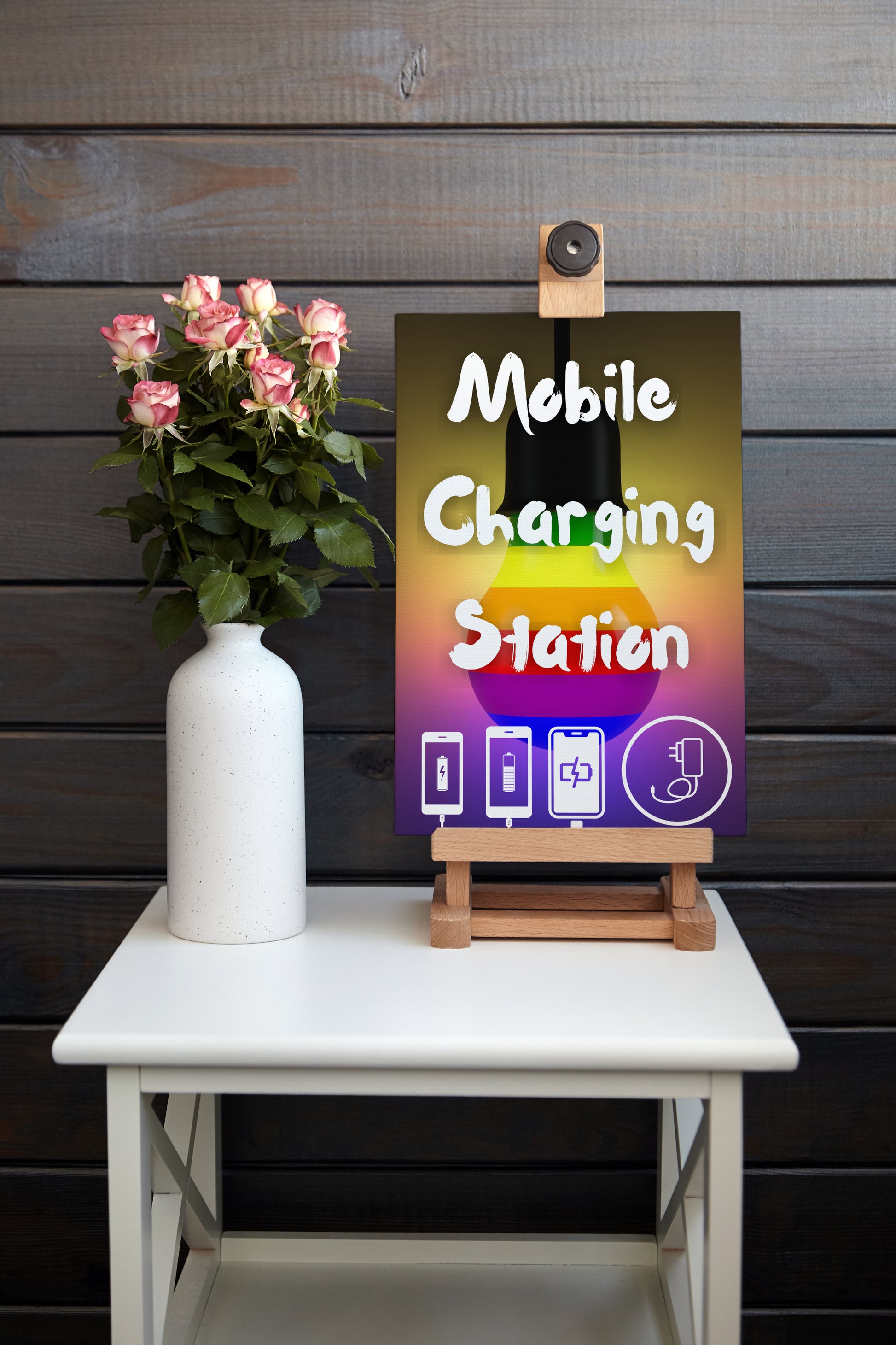 Wedding Posters - Mobile Charging Station - Foam Charging Station Sign