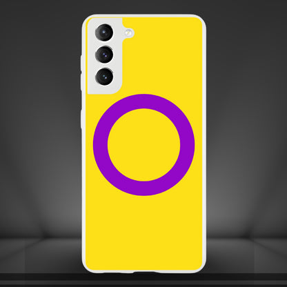 Mobile Phone Case - Intersex Pride Flag Flexi Phone Case - LGBTQIA+ Queer