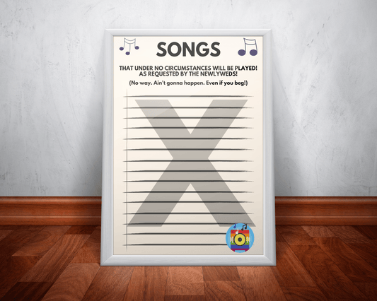 Wedding Posters - Banned Wedding Songs Poster