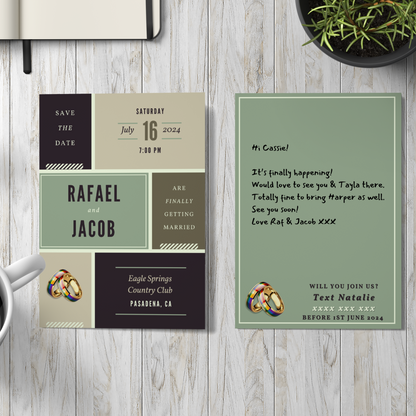 LGBTQIA+ Queer Earthly Boxes - Wedding Invitations