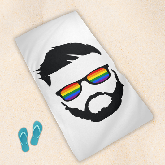 LGBTQIA+ Queer Pride Man Beach Towel