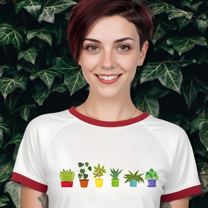 LGBTQIA+ Queer Pride Plants Ringer T-Shirt