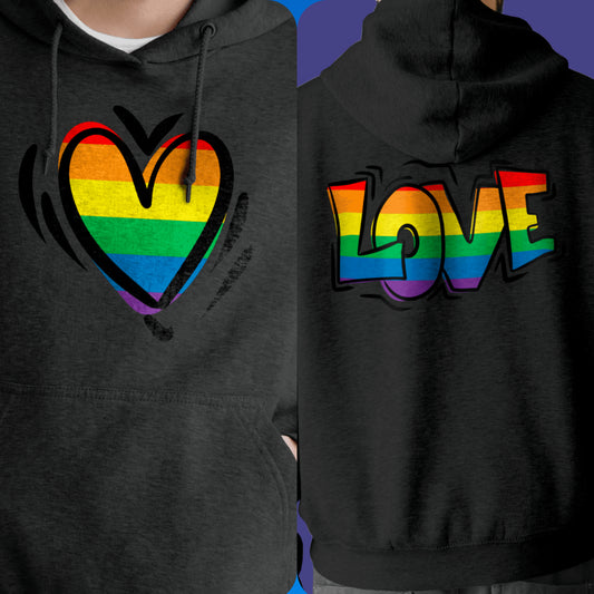 Hoodie - Pride Love Premium Pullover Hoodie