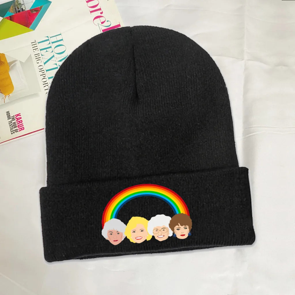 LGBTQIA+ Queer Golden Girls, with Pride Beanie