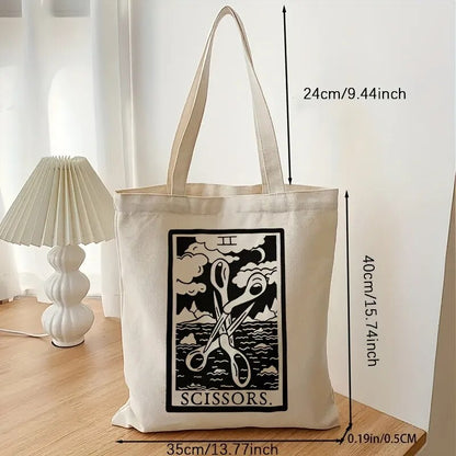 Tote Bags - The Good Scissors Canvas Tote Bag