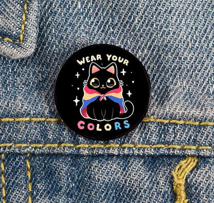 Enamel Pins - LGBTQIA+ Queer Pride Cats Pin Badges 