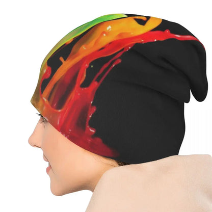 LGBTQIA+ Queer Pride Paint Splash Skullies Beanie Cap