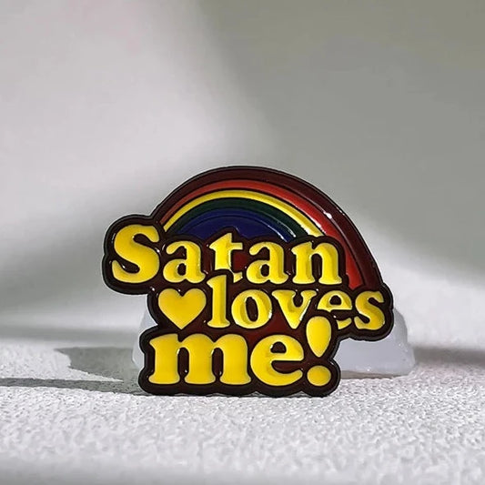 LGBTQIA+ Queer Premium Satan Loves Me Badge