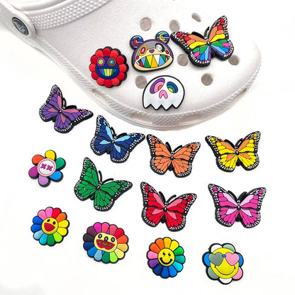 Shoe Charms - LGBTQIA+ Queer Pride Shoe Charms - Butterflies, Flowers & Ghoulies, Oh My!