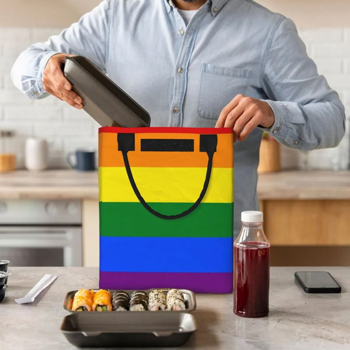 Lunch Bag - LGBTQIA+ Insulated Cooler Lunch Bags - Medium